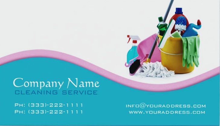 cleaning services business card