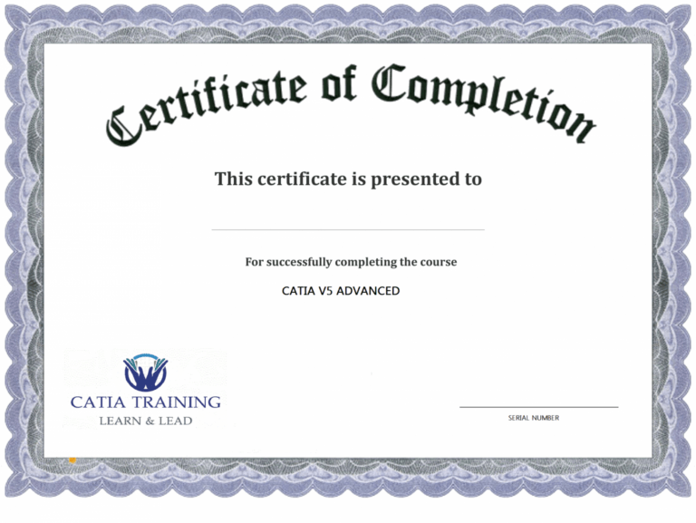 Free Course Completion Certificate Format Word Hadipalmexco Parenting 