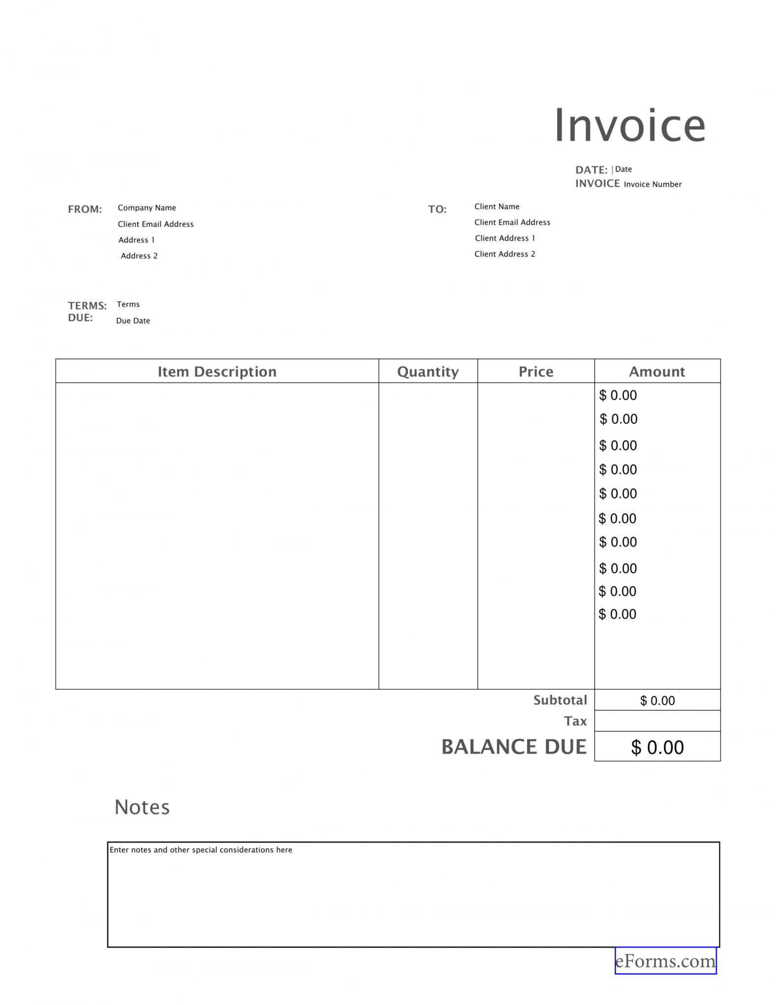 Roofing Invoice Template Free