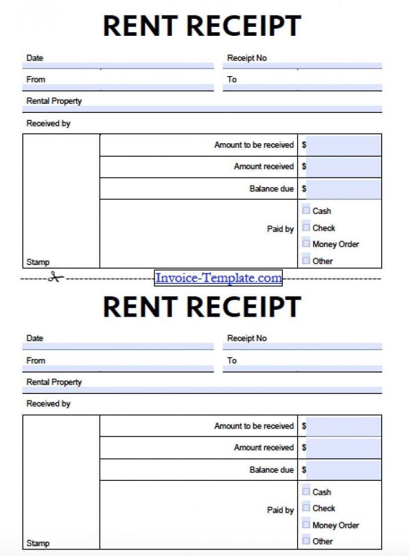 Rent Invoice Receipt Template EmetOnlineBlog