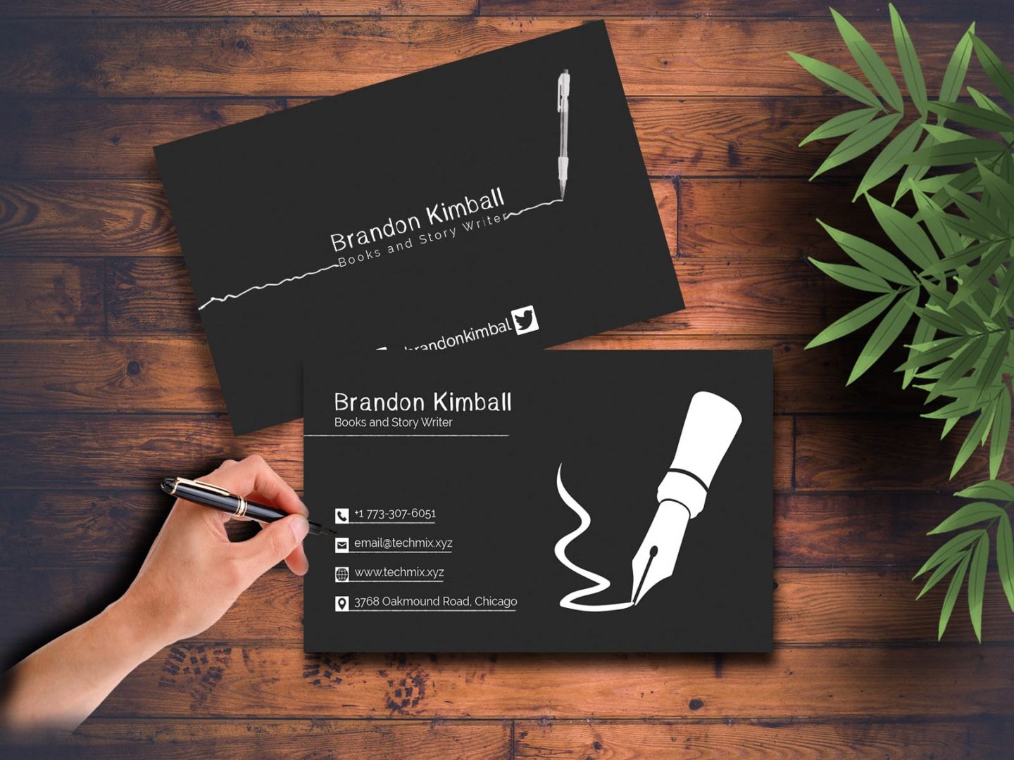 Writer Business Card Template