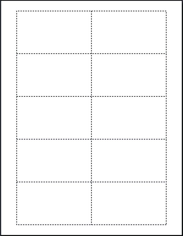 Printable Blank Business Card Template - Printable World Holiday